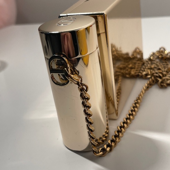 DIOR ROUGE Gold Minaudiere Pouch Clutch Handbag LIMITED EDITION 2021 Christmas - Picture 8 of 16